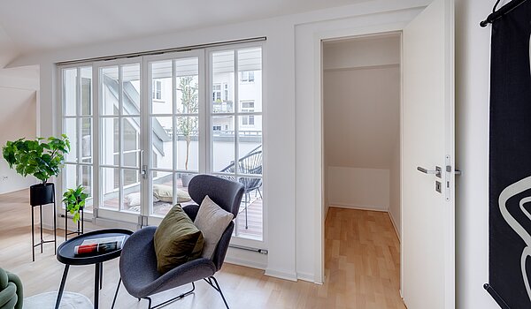 다락방 평면 와 함께 1 방 | München-Sendling | 700402 | Praktischer Abstellraum