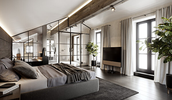 Специално имущество с 15 Стаи | Bad Wiessee | 701592 | Landhaus Master Bedroom