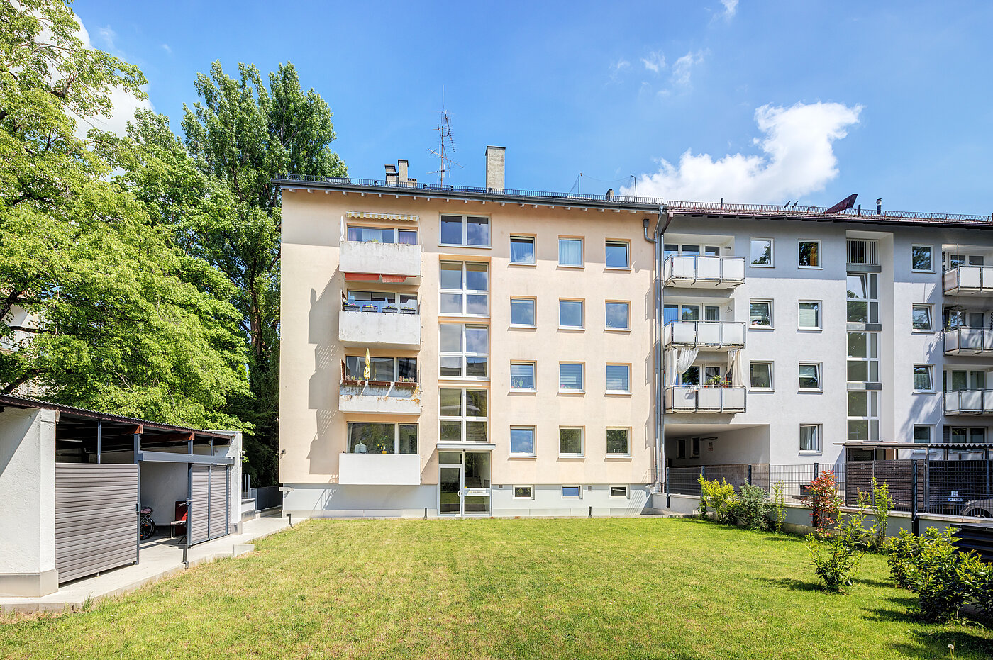 Επίπεδη με 2 Δωμάτια | München-Sendling-Westpark | 70413 | Gartenansicht