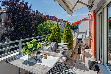 Schwabing: Para os amantes do sol - apartamento com terraço no telhado