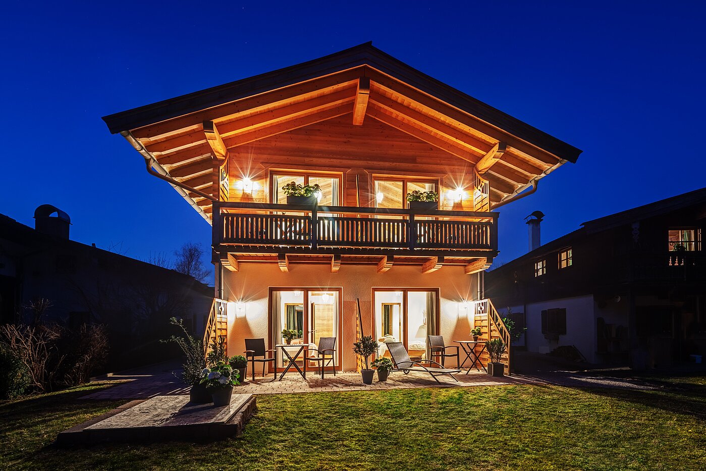 Düz ile 6 Odalar | 70095 | Das Landhaus am Abend