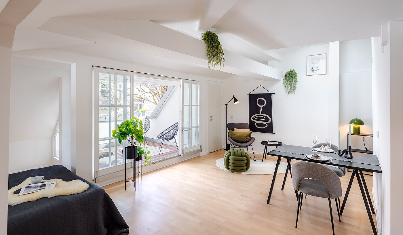 다락방 평면 와 함께 1 방 | München-Sendling | 700402 | Ideale Raumnutzung