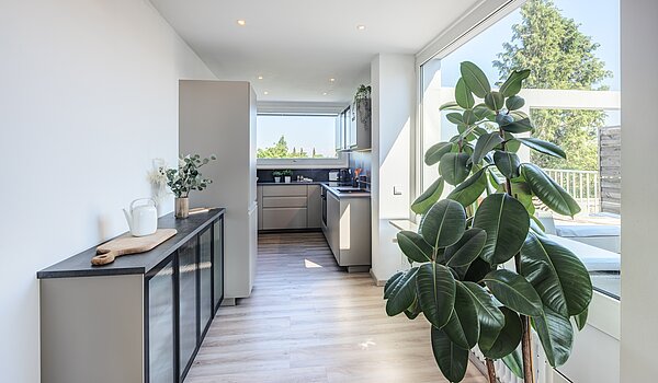 Terrassenwohnung з 3.5 Кімнати | München-Berg am Laim | 123456 | Zugang zur Küche