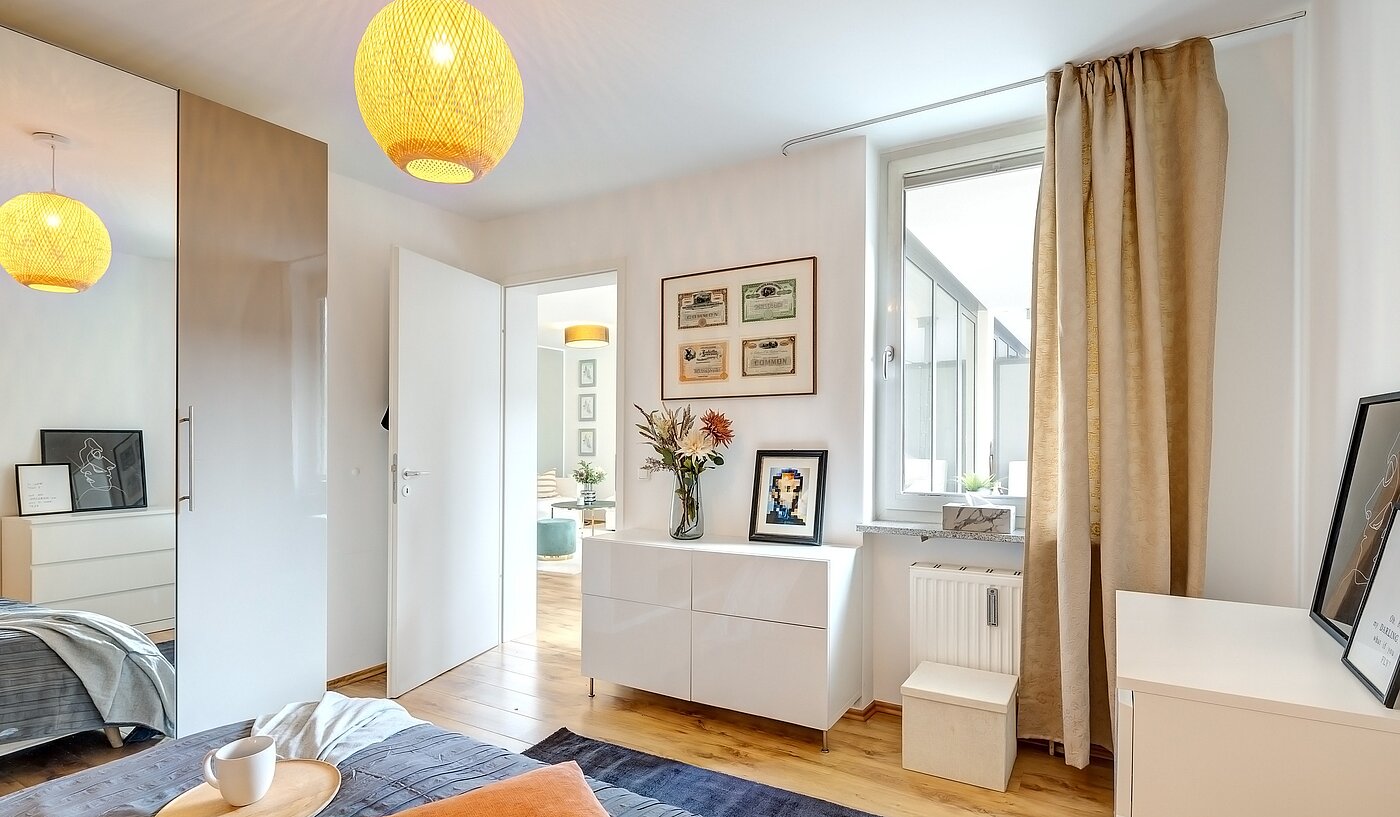 Płaski z 2 Pokoje | München-Maxvorstadt | 70001 | Mit Blick auf den Balkon