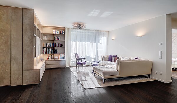 Plat met 3 Kamers | München-Schwabing | 1511ML1 | Wohnzimmer