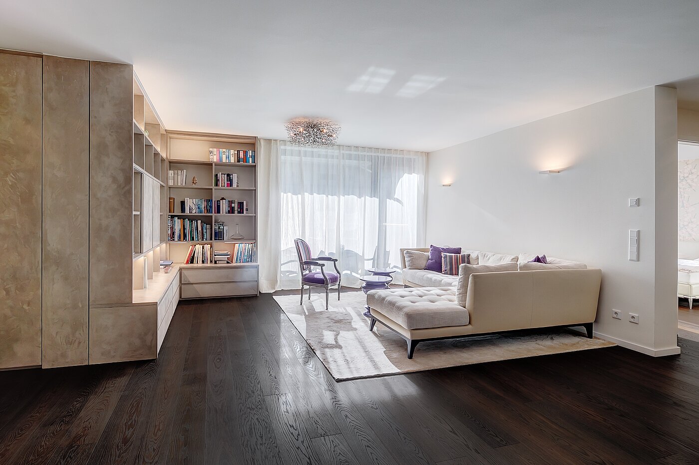 apartamento em prédio com 3 Zimmern | München-Schwabing | 1511ML1 | Wohnzimmer