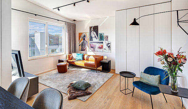 Penthouse met 2 Kamers | München-Maxvorstadt | 704271 | Stylischer Wohn-...