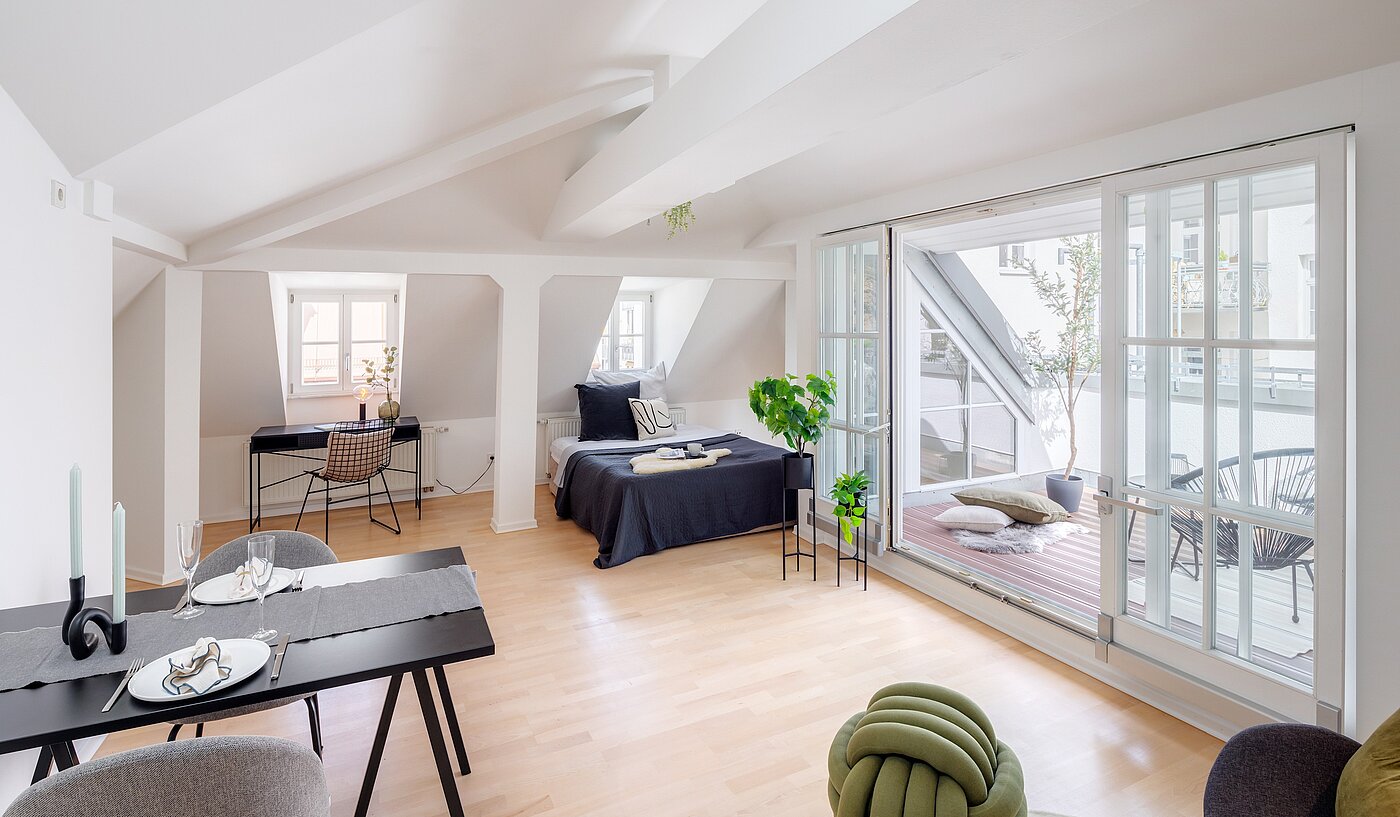 다락방 평면 와 함께 1 방 | München-Sendling | 700402 | Neues Zuhause