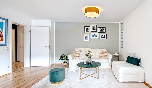 Lapos a  címen 2 Szobák | München-Maxvorstadt | 70001 | Großes Wohnzimmer