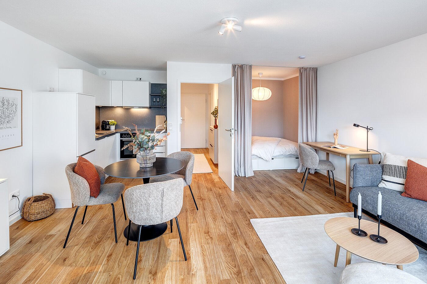 Platt med 1 Rum | München-Neuhausen | 70197 | Schlafnische zum...