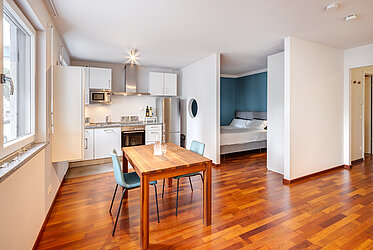 Alt-Sendling: Şık 1,5 odalı daire - iyi tesis - anlaşmaya göre boş