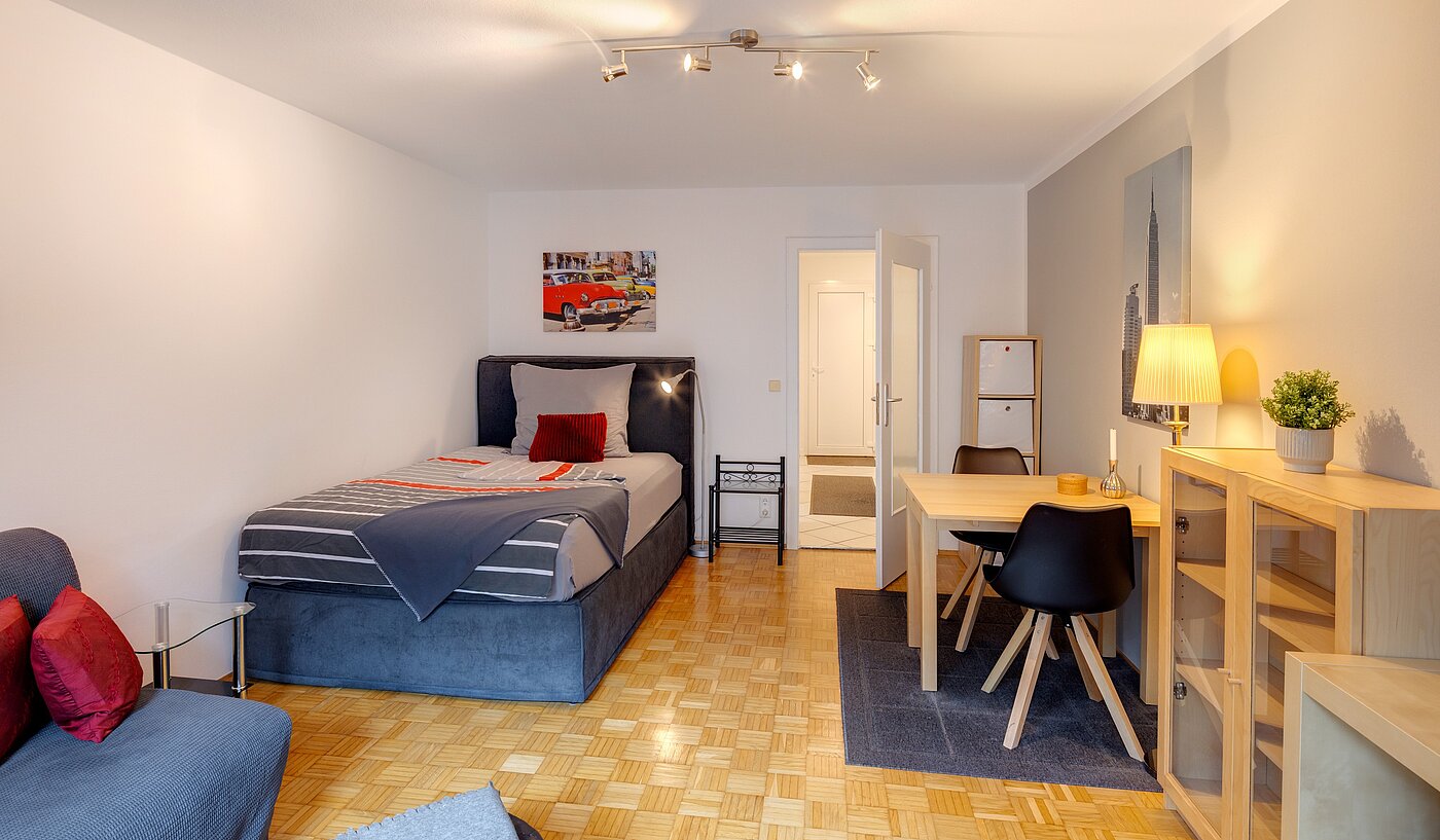 Apartment med 1 Værelse | München-Sendling-Westpark | 70395 | ...Schlafen