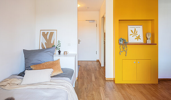 Apartment a  címen 1 Szoba | München-Ramersdorf | 70415 | Wohn- und Schlafzimmer