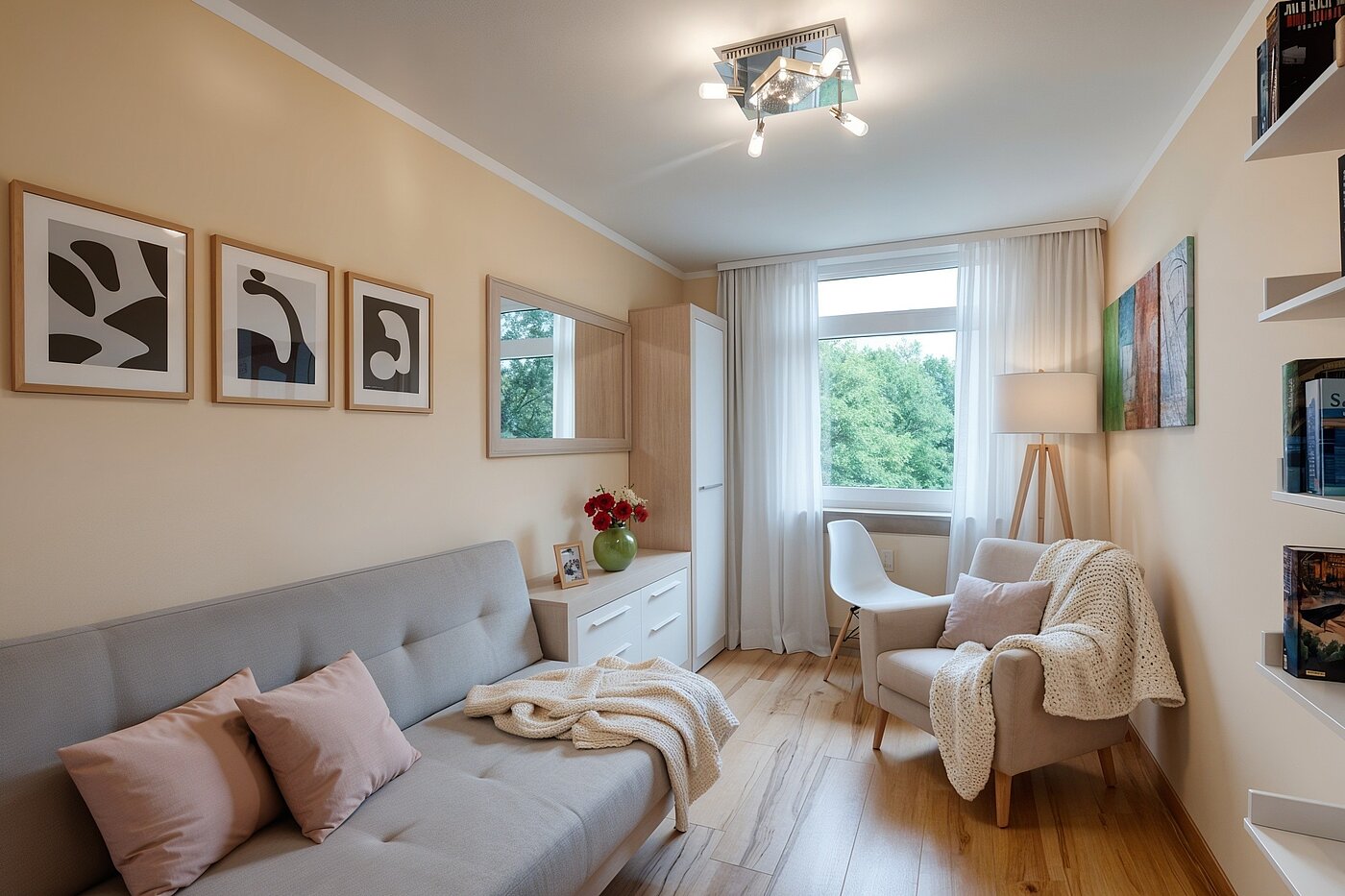 Ploché s 4 Izby | München-Aubing | 70276 | Schlafzimmer II (KI-generierte Inhalte)