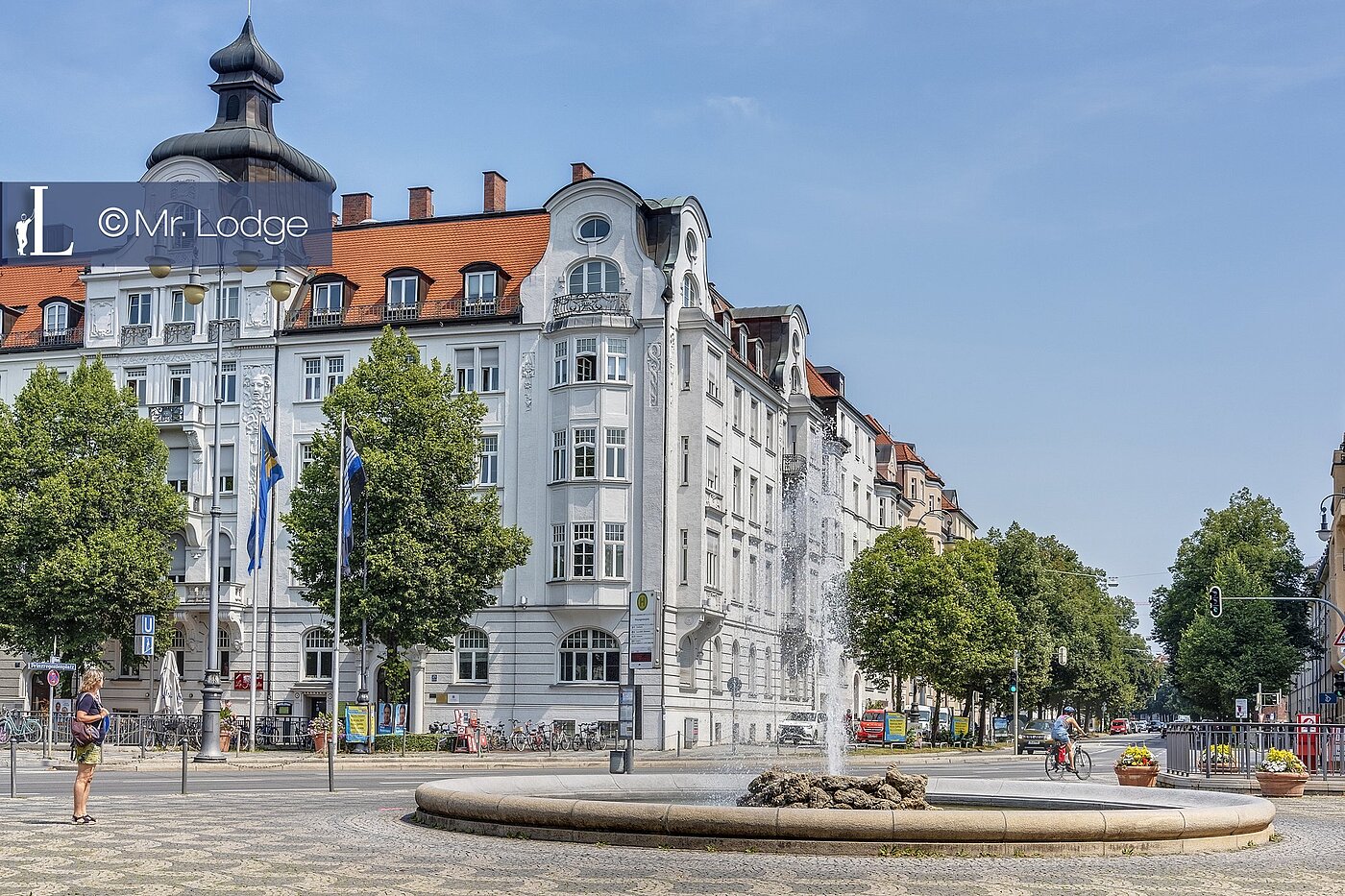 Ploché s 3 Izby | München-Au | 1909ML8 | Prinzregentenplatz mit...