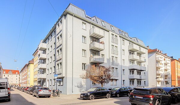 Lapos a  címen 2 Szobák | München-Maxvorstadt | 70398 | Gebäudeansicht