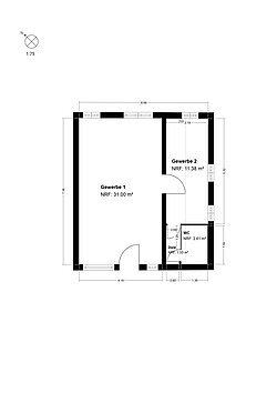 Grundriss Bootshütte