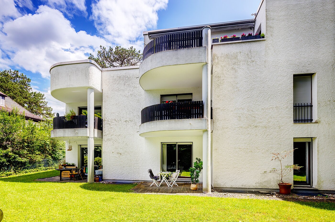 Földszinti lakás a  címen 2.5 Szobák | München-Harlaching | 70018 | Gartenansicht