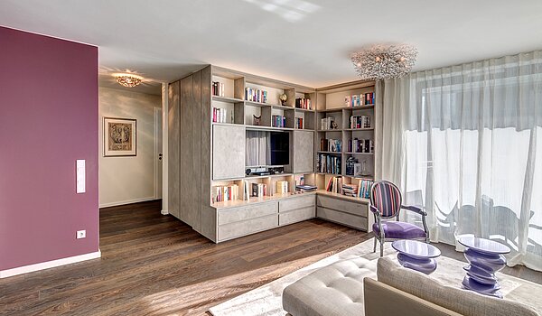 Plat met 3 Kamers | München-Schwabing | 1511ML1 | Wohnzimmer