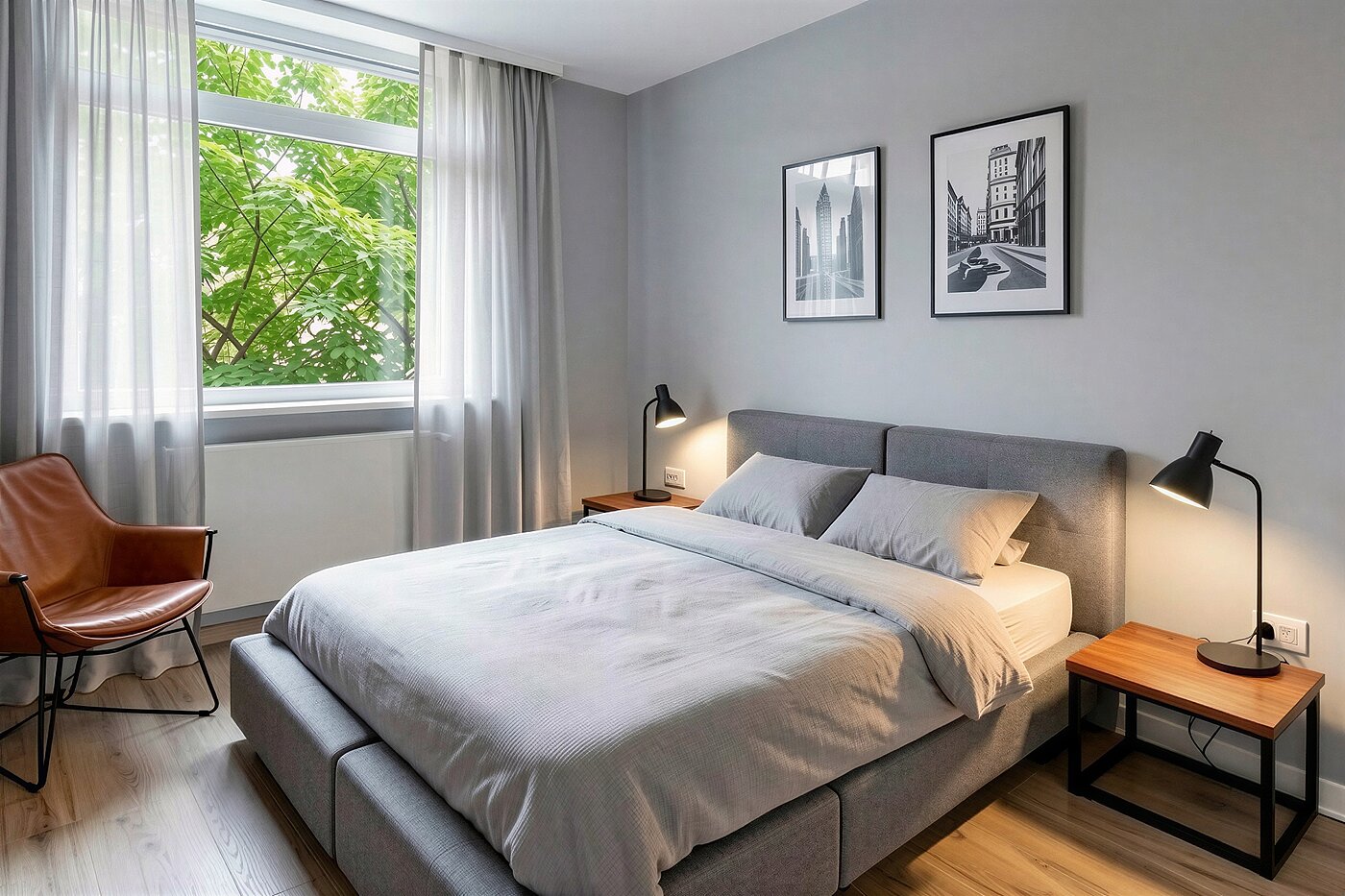 Επίπεδη με 4 Δωμάτια | München-Aubing | 70276 | KI-generiertes Möblierungsbeispiel