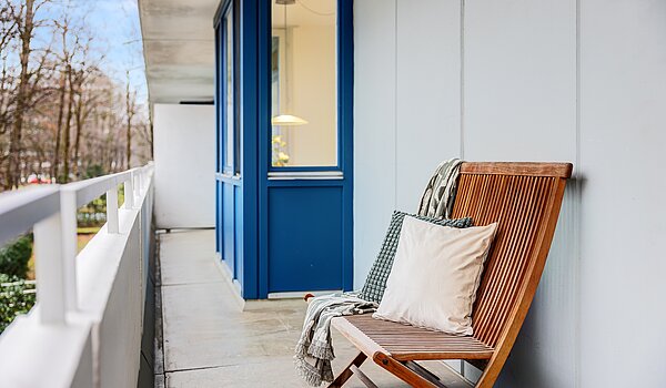 Επίπεδη με 3.5 Δωμάτια | München-Bogenhausen | 703051 | Schattiger Nordbalkon