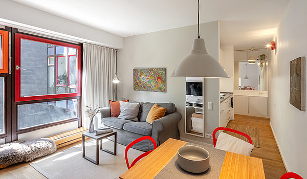 Plat cu 2 Camere | München-Solln | 70418 | Wohnzimmer...