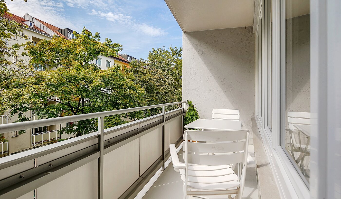 Platt med 1 Rum | München-Schwabing | 2105ML1 | Sonniger Westbalkon