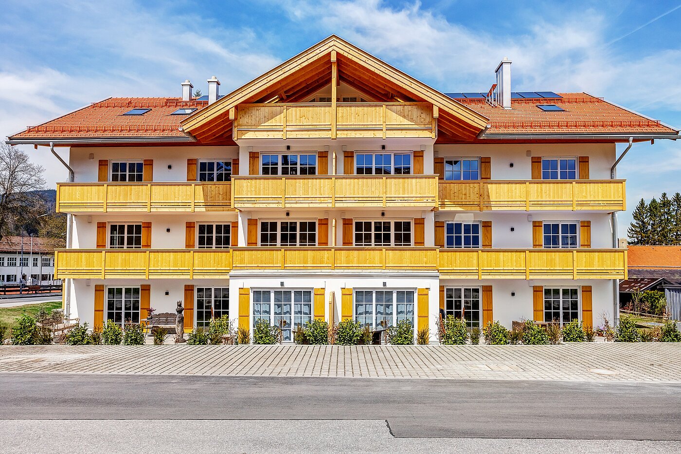 Апартамент на партерния етаж с 2 Стаи | Bad Wiessee | 700942 | Südliche Außenansicht