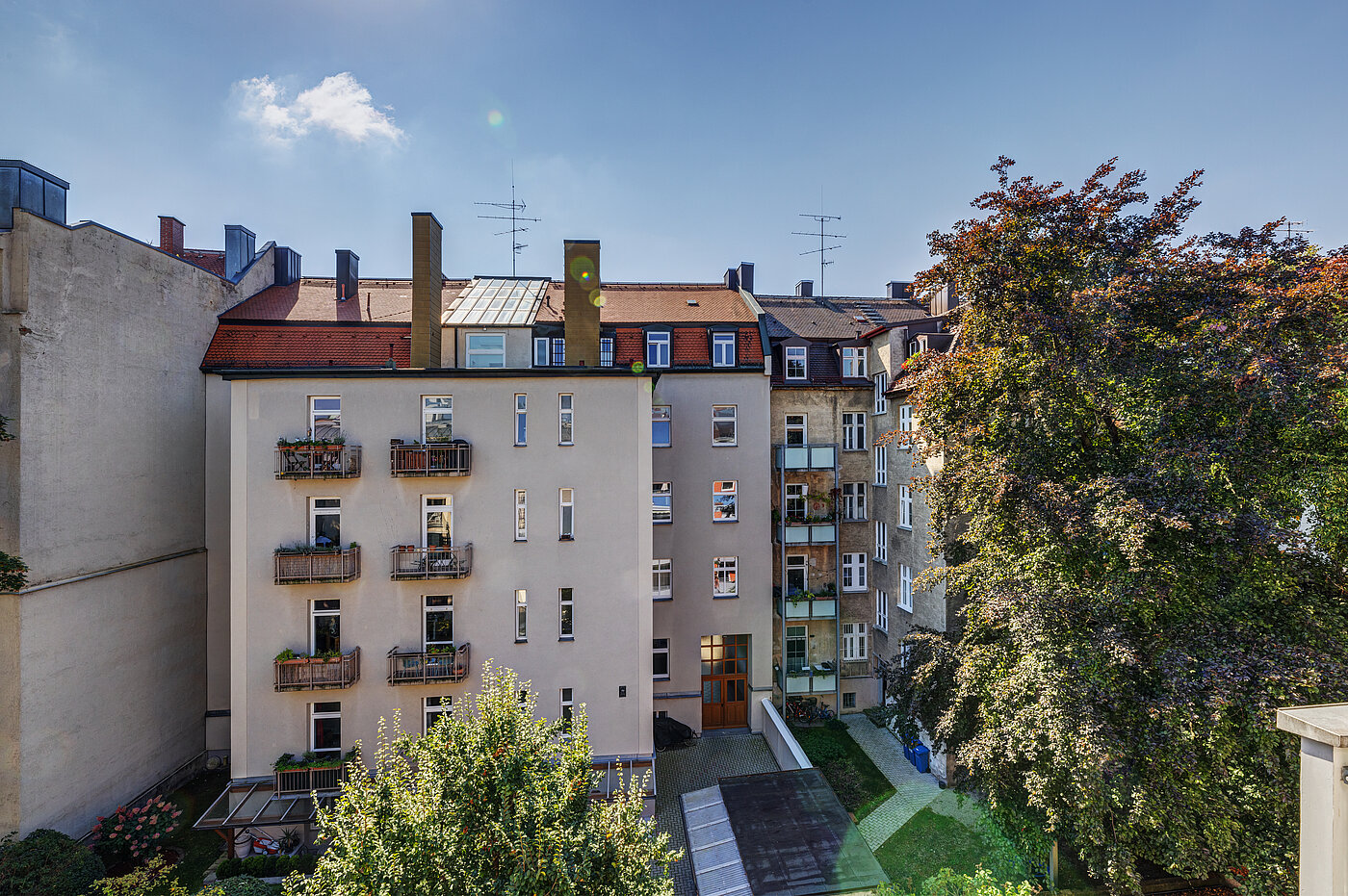 Flad med 1 Værelse | München-Schwabing | 70449 | ...in den Innehof