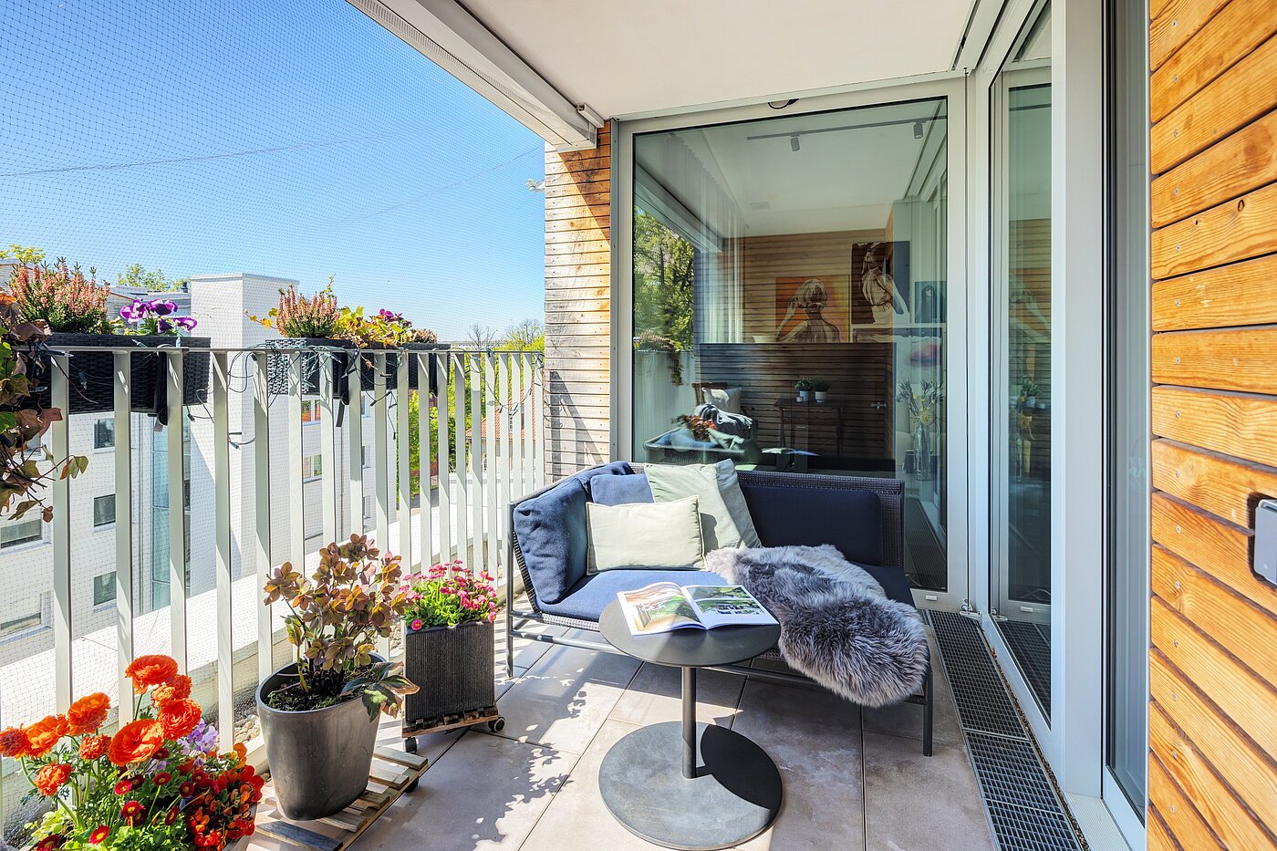 Penthouse z 2 Pokoje | München-Maxvorstadt | 704271 | Süd-Terrasse
