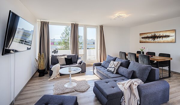 Terrassenwohnung з 3.5 Кімнати | München-Berg am Laim | 123456 | Wohnbereich