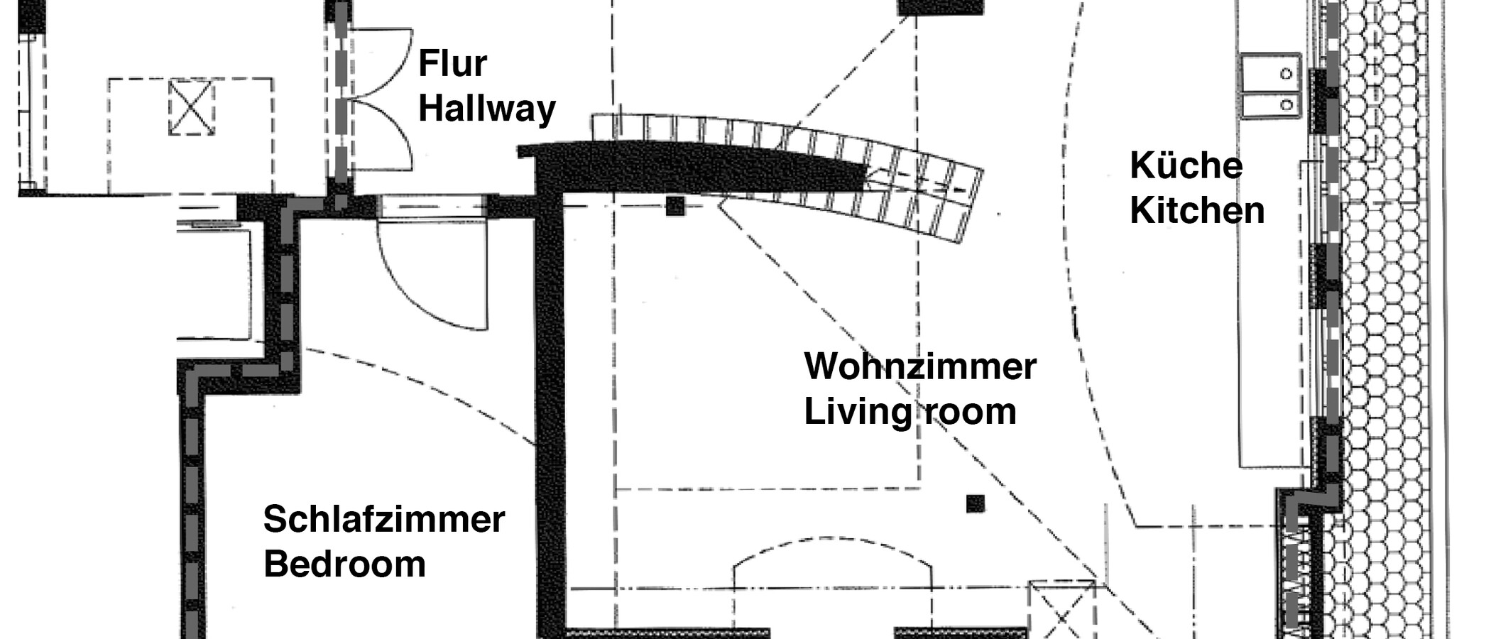 Galerija stanovanje München Schwabing (rechts der Leopoldstraße) 01 Tloris 10012