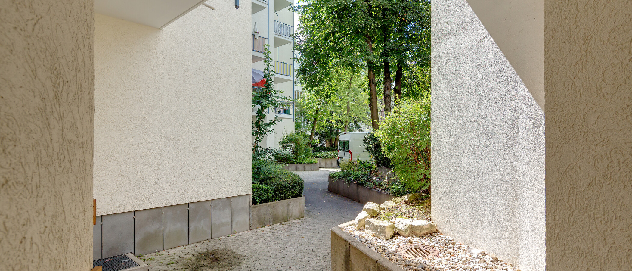 Ravna stran München Schwabing-West 01 Notranje dvorišče 10148