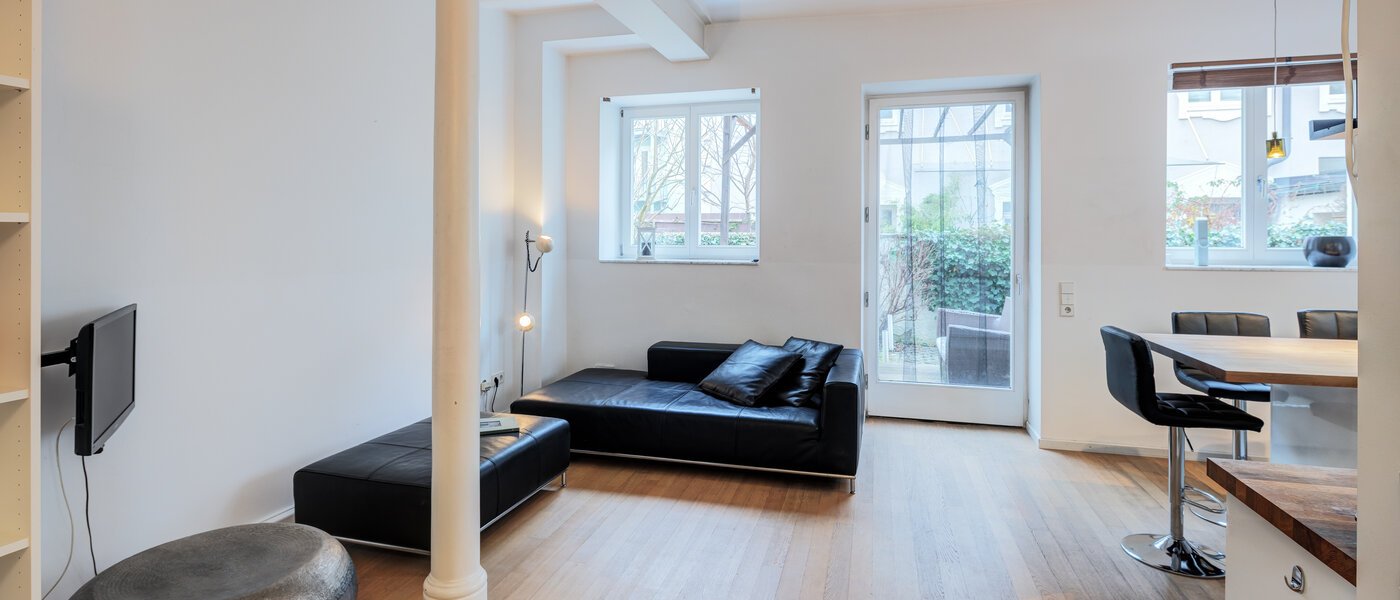 플랫 München Schlachthofviertel 02 거실 공간 10154