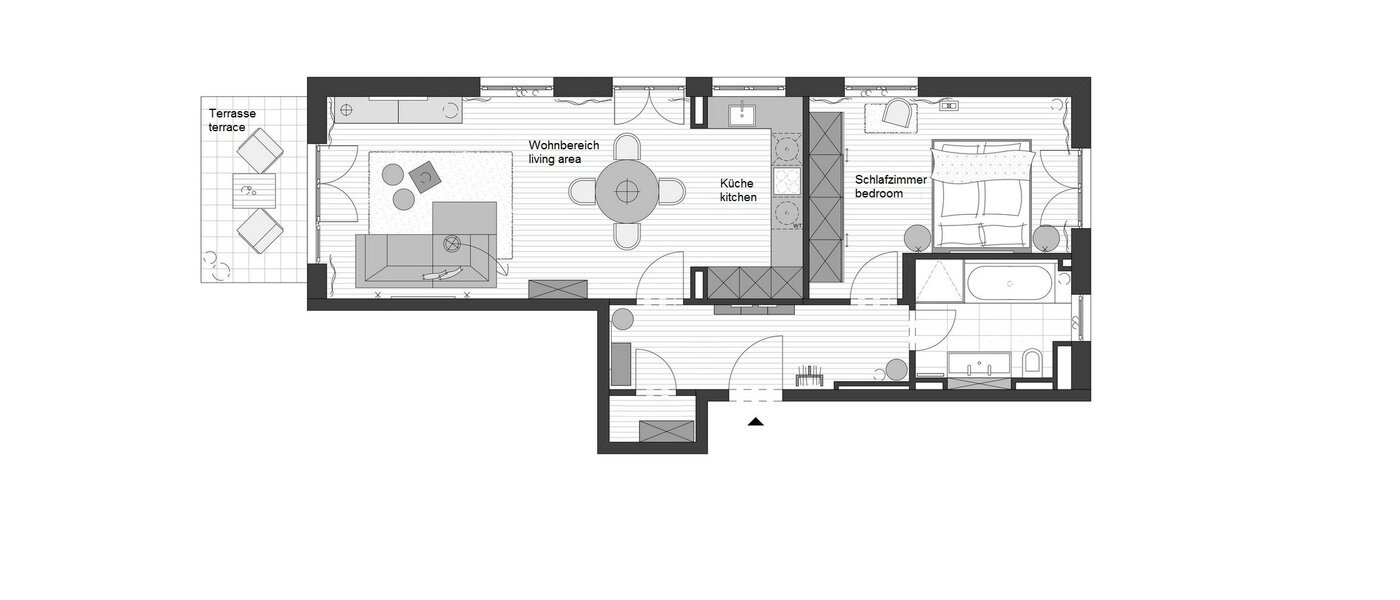 Плоский Feldkirchen 01 План поверху 10282