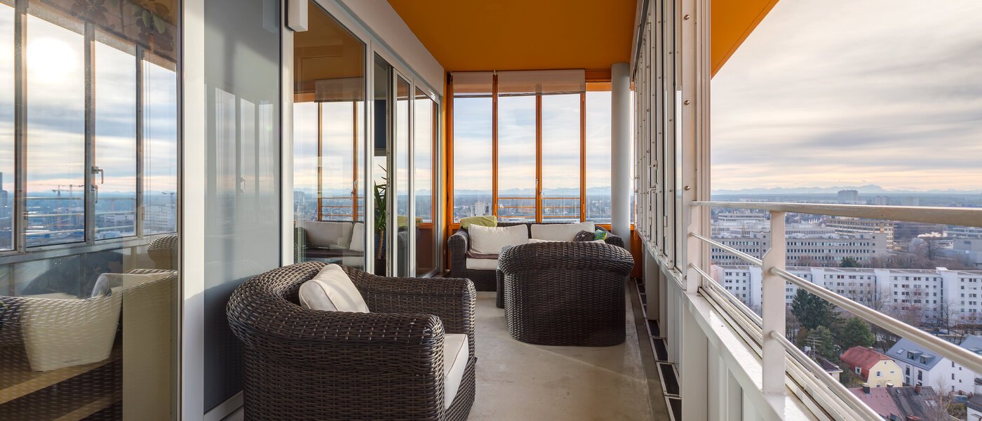 Плоский München Obersendling 02 Балкон 10385