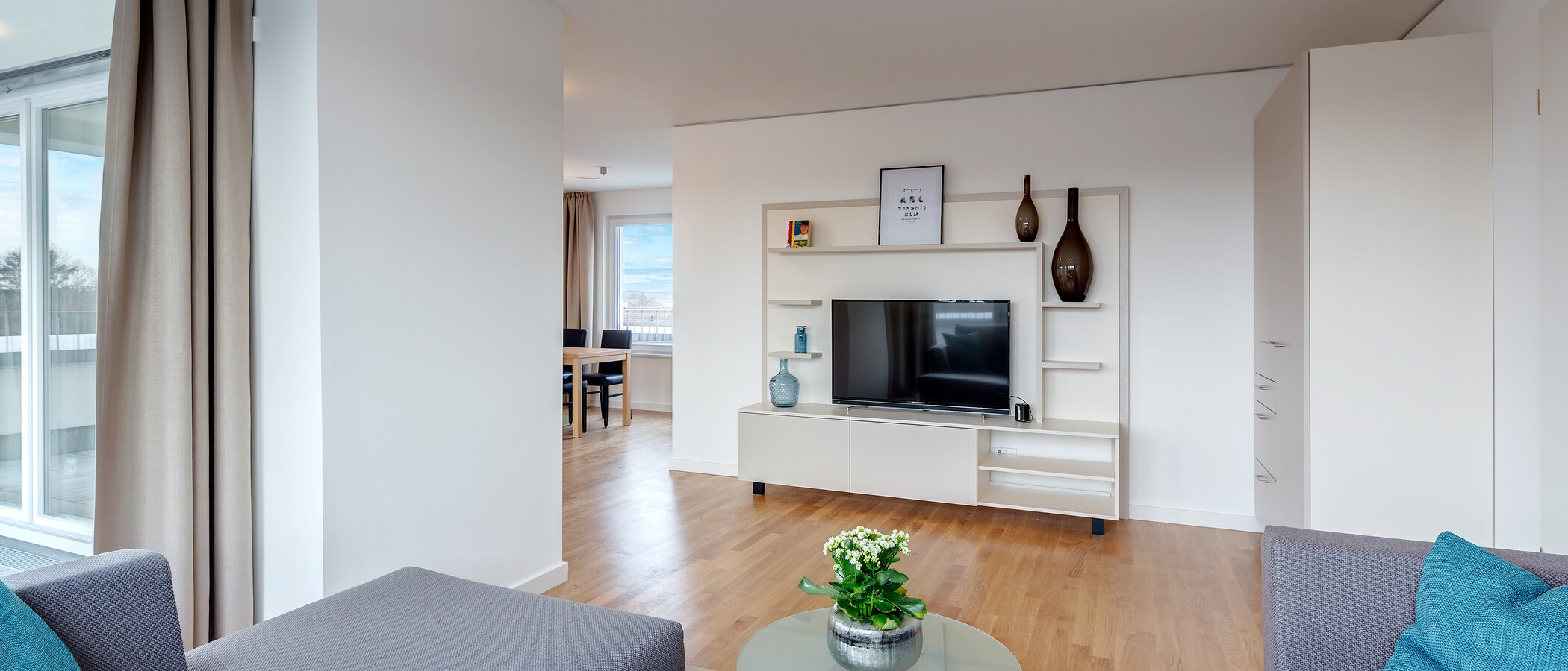 Podkrovní byt München Am Hart 03 Living 10425