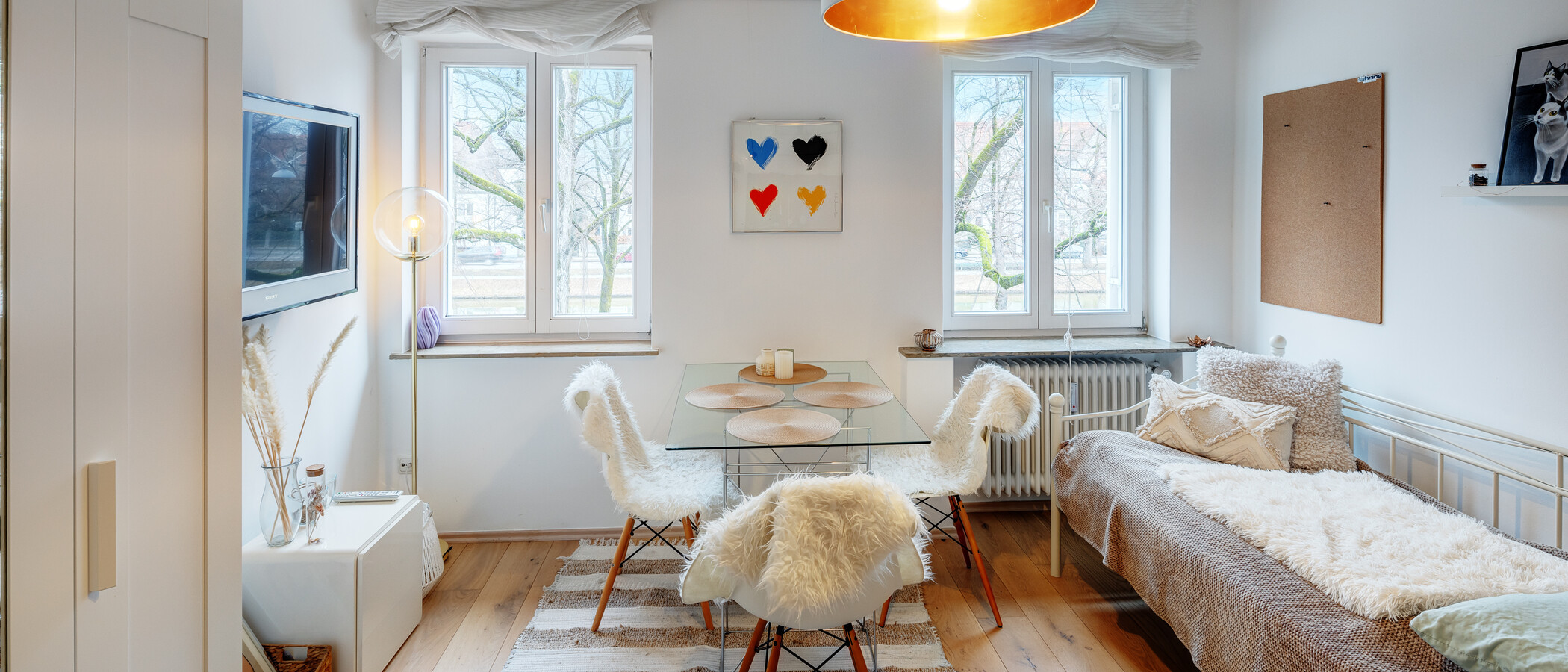 Flat München Nymphenburg 01 Stue og oppholdsrom 10508