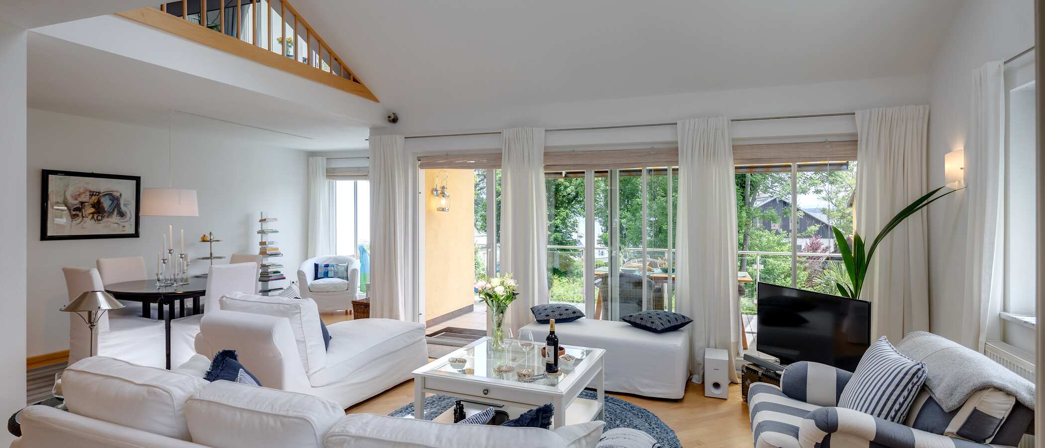 Maisonette galéria lakás Tutzing 01 Élő 10604