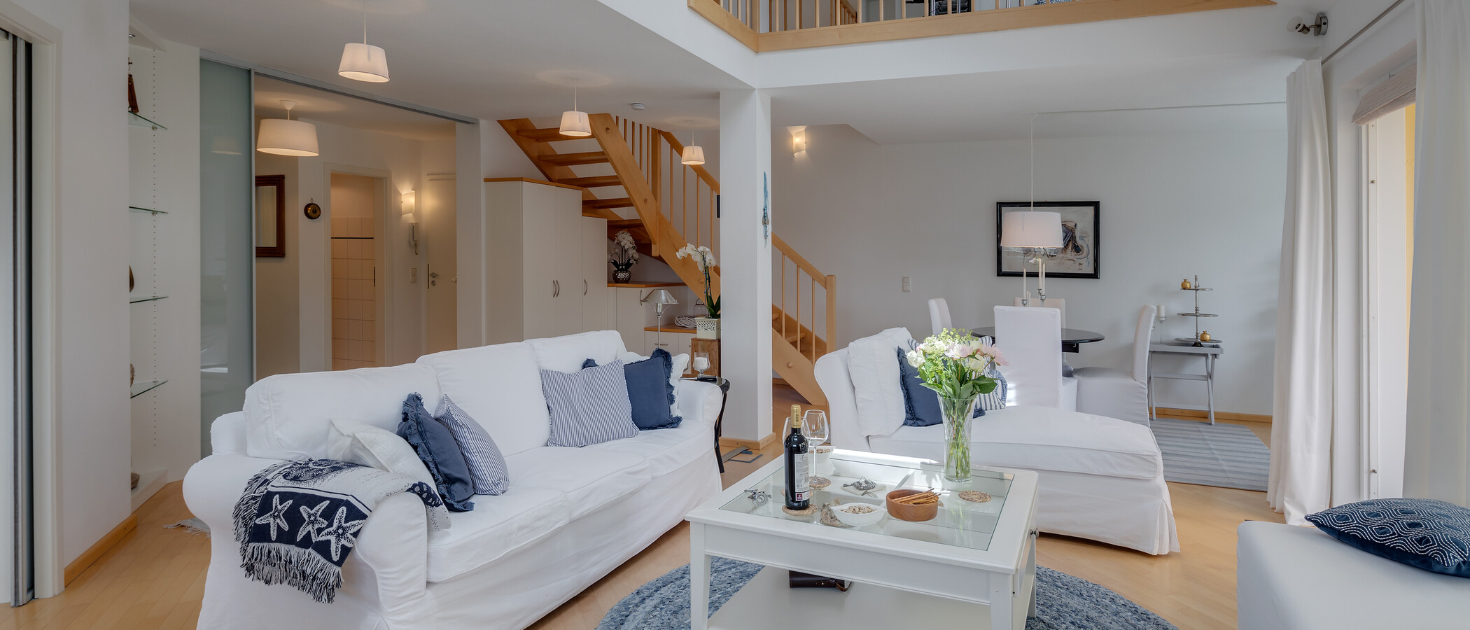 Maisonette galéria lakás Tutzing 02 Élő 10604