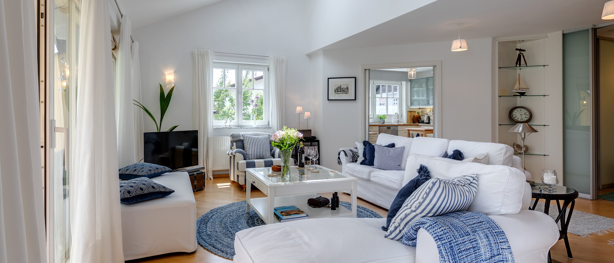 Maisonette galéria lakás Tutzing 05 Élő 10604