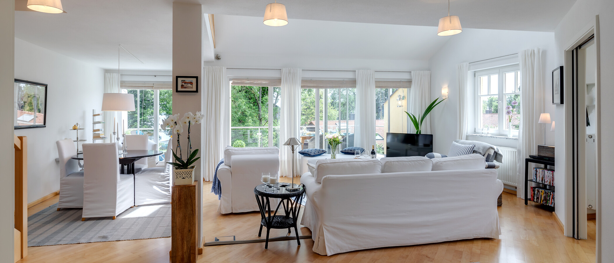 Maisonette galéria lakás Tutzing 06 Élő 10604