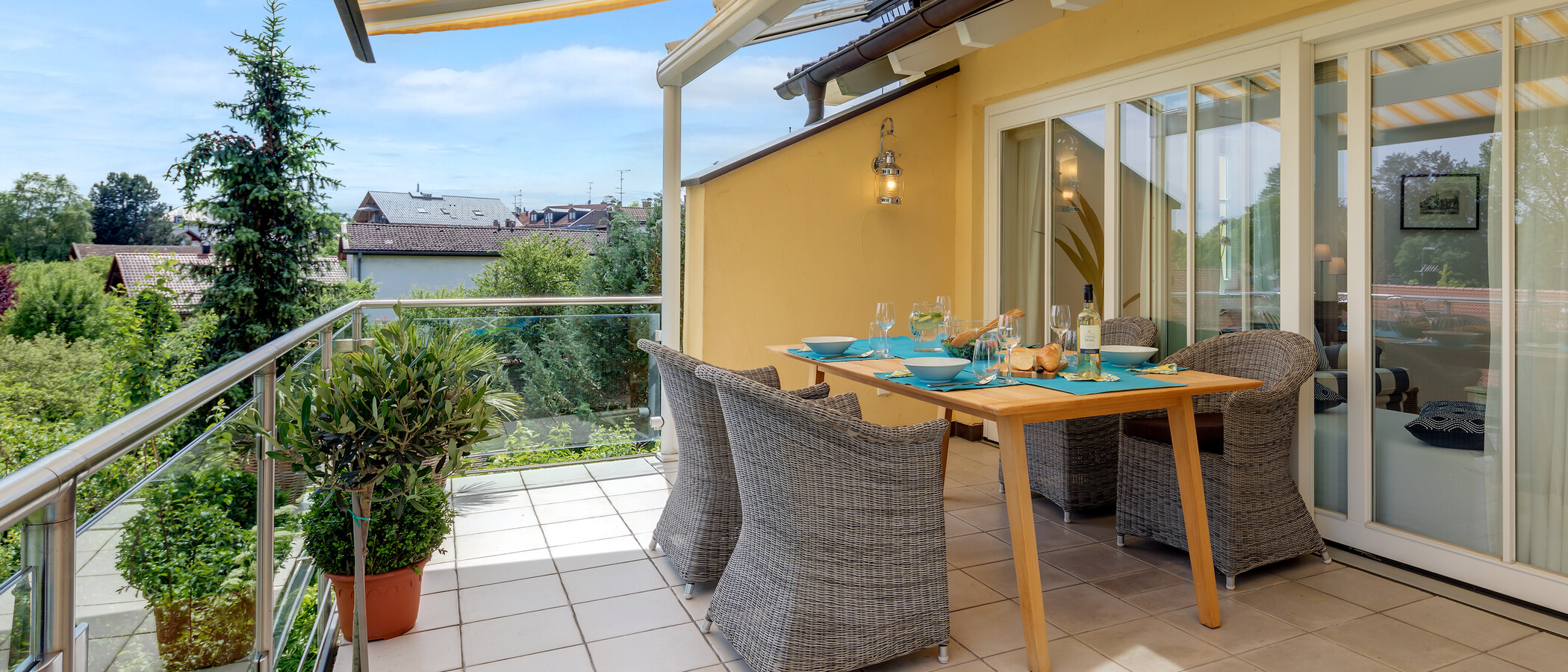 Maisonette galéria lakás Tutzing 01 Terasz 10604