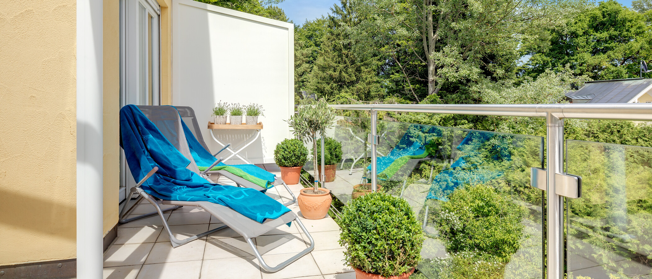Maisonette galéria lakás Tutzing 03 Terasz 10604