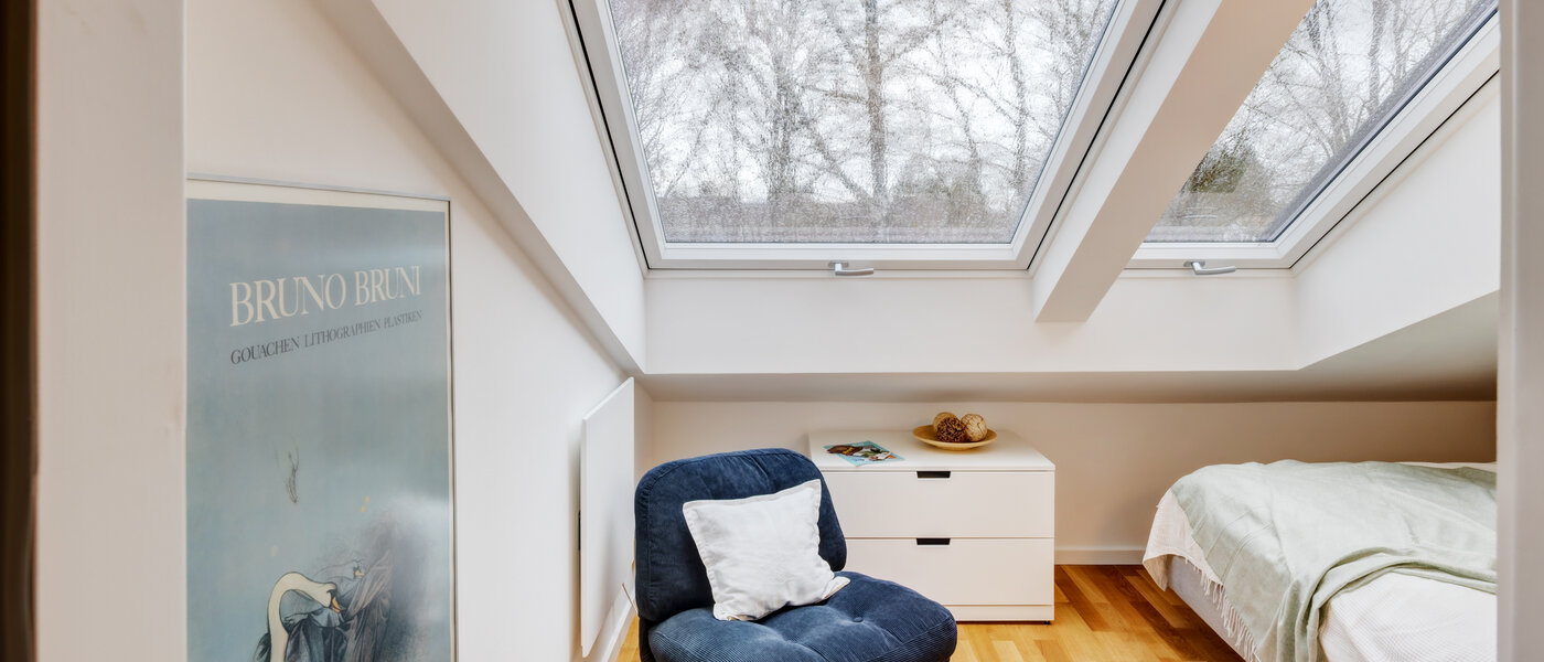 Podkrovní byt München Trudering 02 Ložnice 10634