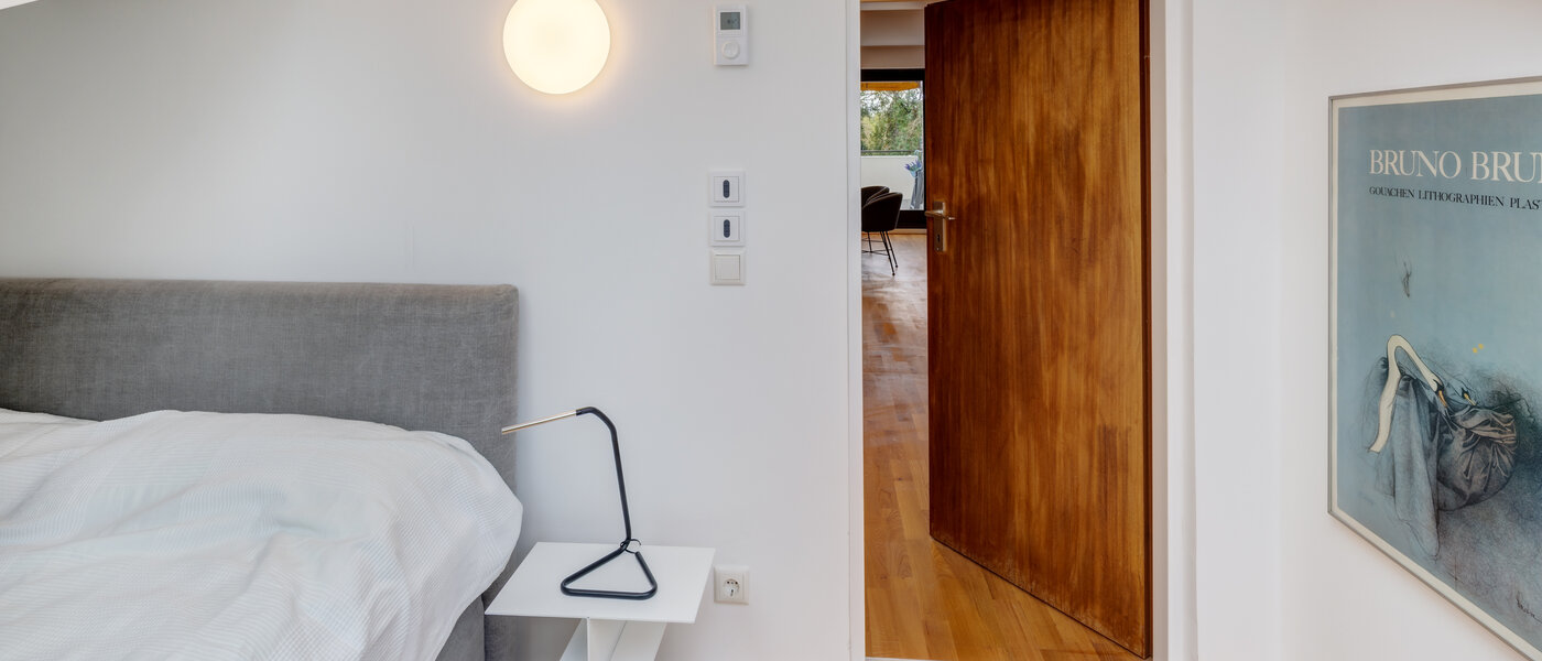 Podkrovní byt München Trudering 03 Ložnice 10634