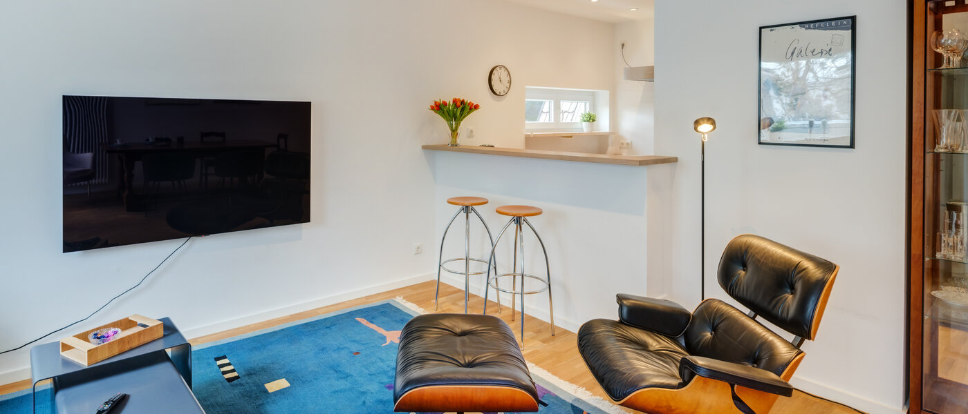 Podkrovní byt München Trudering 03 Obývací prostor 10634