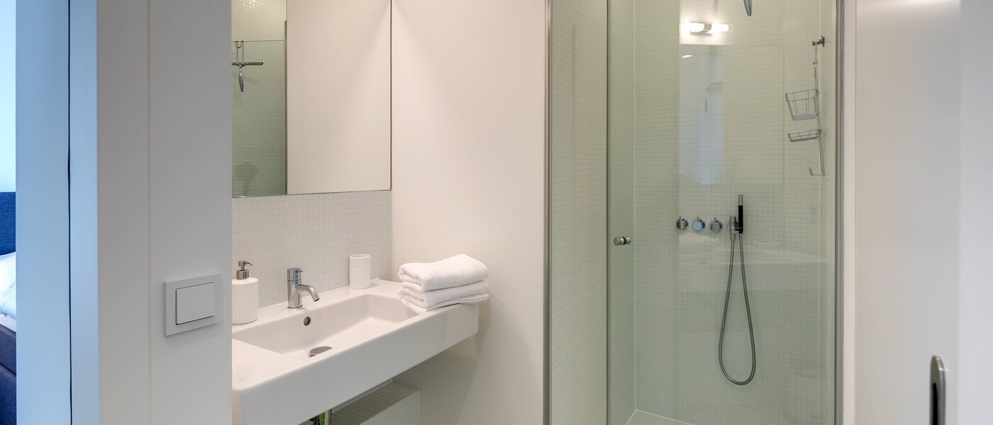 플랫 München Nymphenburg 01 욕실 10689