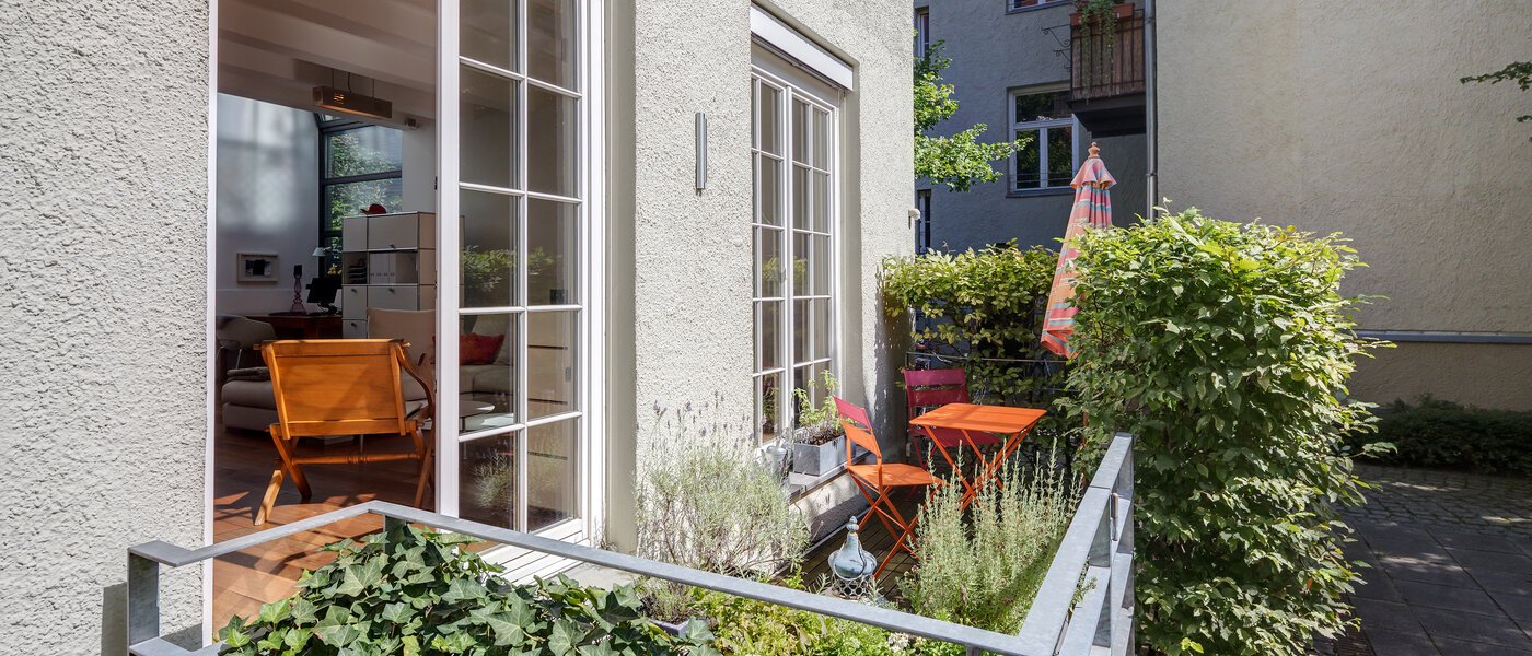 Maisonette lakás München Isarvorstadt 01 Erkély 10712