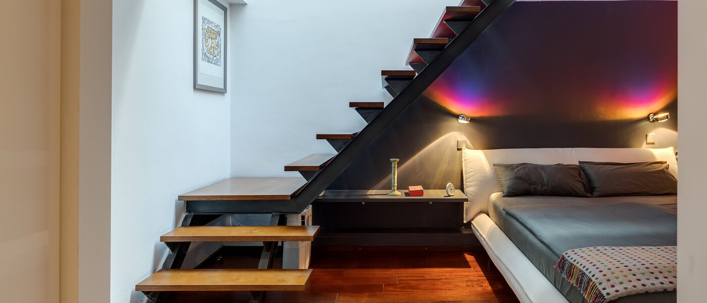 Maisonette lakás München Isarvorstadt 02 Alvó 10712